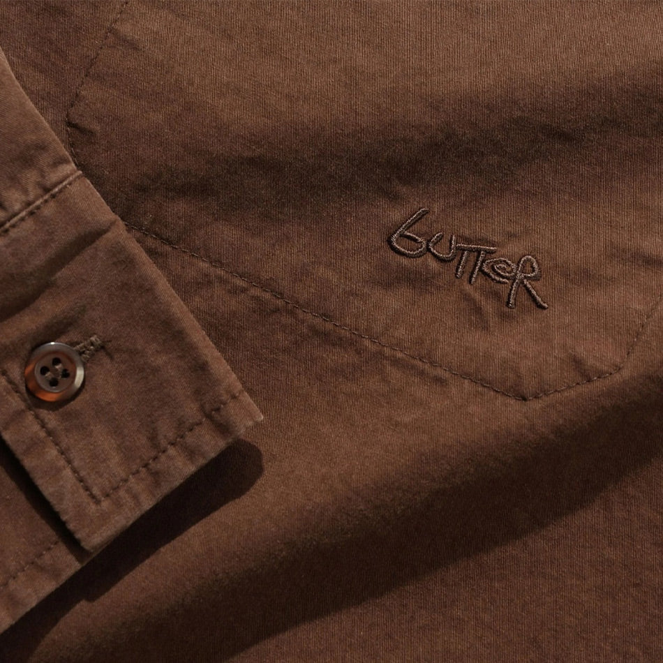Butter Goods - Abseil L/S Shirt - Washed Bark