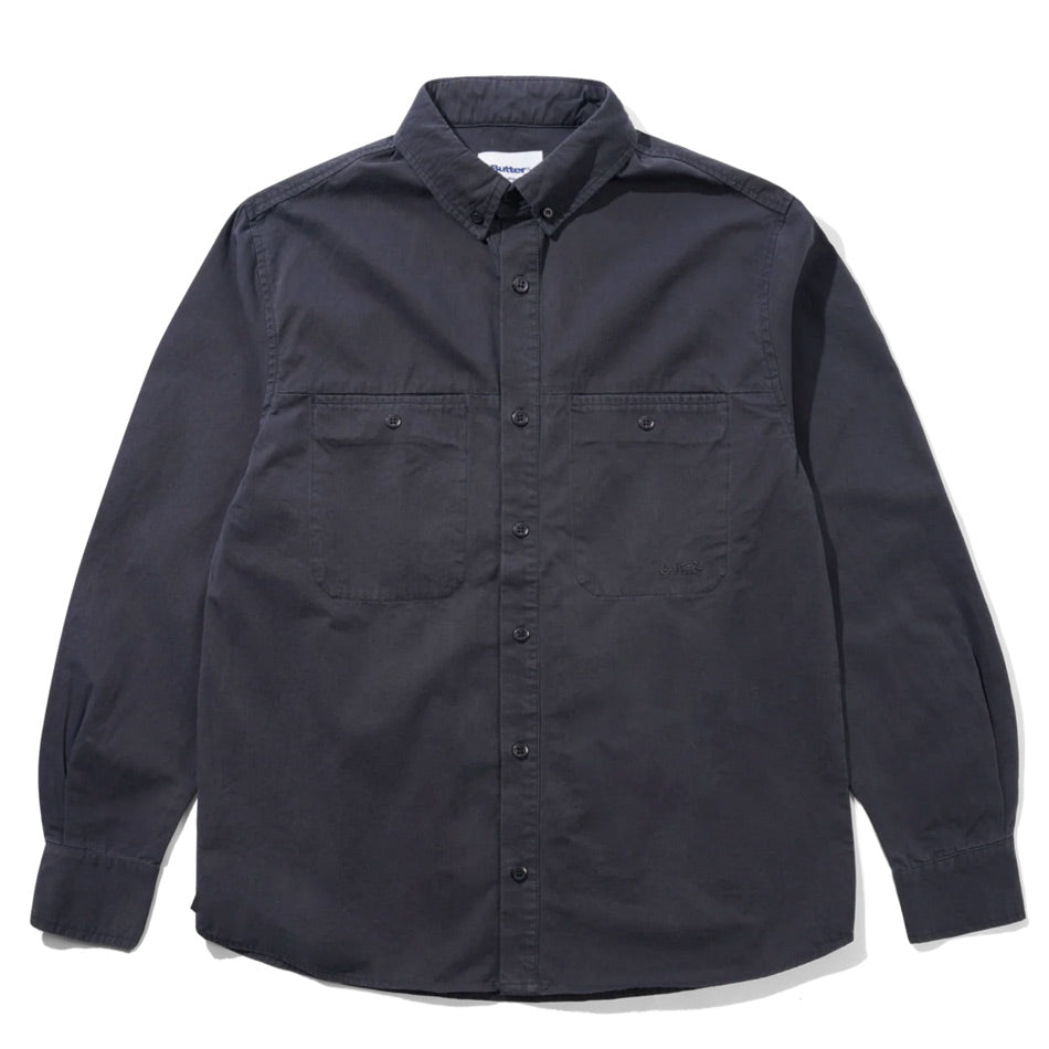 Butter Goods - Abseil L/S Shirt - Washed Navy