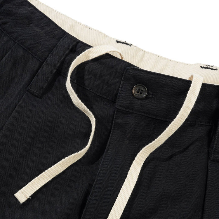 Butter Goods - Pleated Trousers - Washed Black
