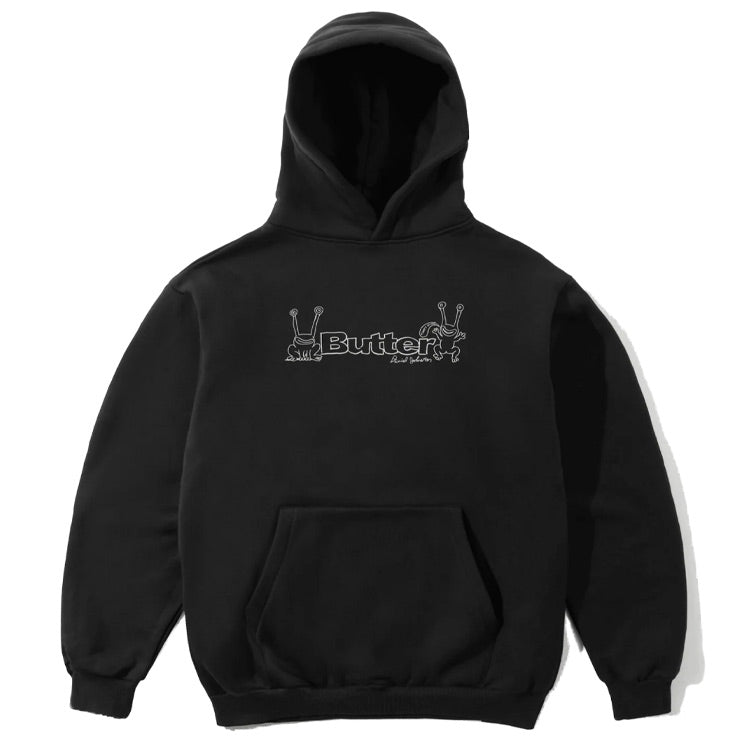 Butter Goods x Daniel Johnston - Frog Logo Pullover Hood - Black