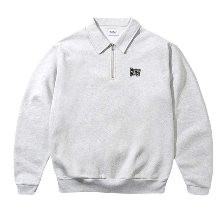 Butter Goods - Sketch Quarter Zip Sweater - Ash
