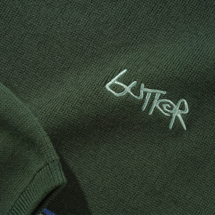 Butter Goods - Pier Knit Sweater - Moss