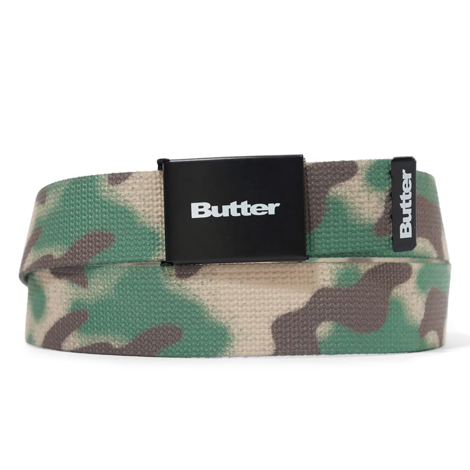 Butter Goods - Logo Woven Belt - Spray Camo