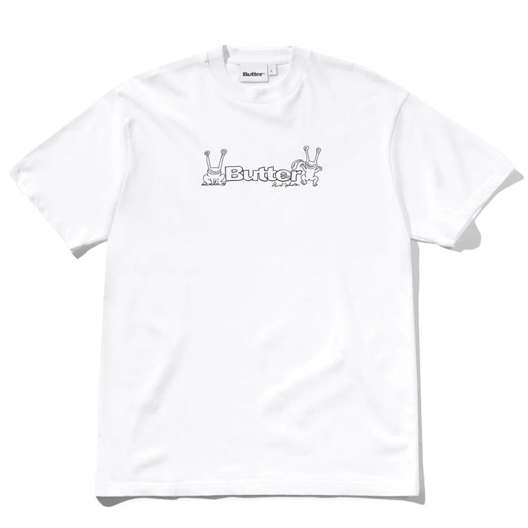 Butter Goods x Daniel Johnston - Frog Logo Tee - White