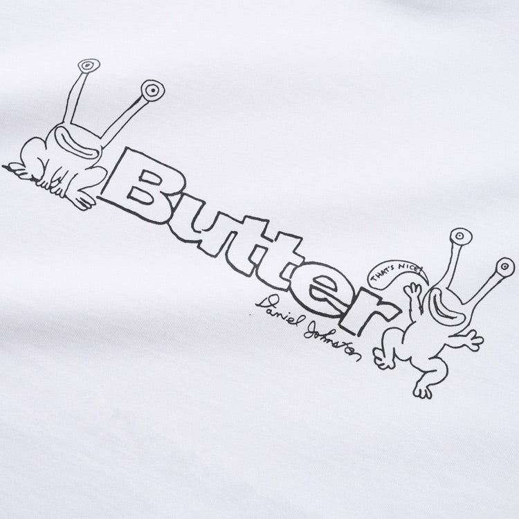 Butter Goods x Daniel Johnston - Frog Logo Tee - White