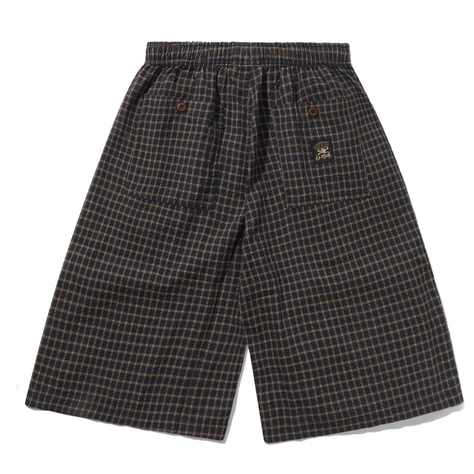 Butter Goods - Loose Shorts - Brown Seersucker Plaid