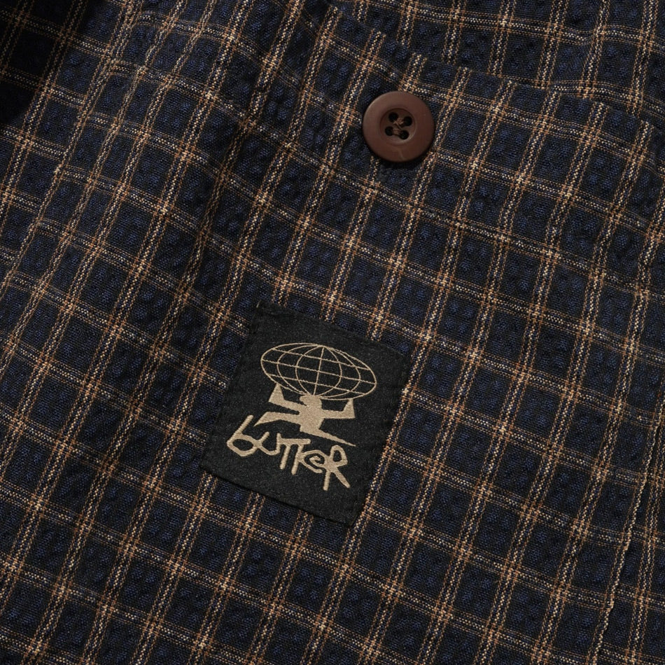 Butter Goods - Loose Shorts - Brown Seersucker Plaid