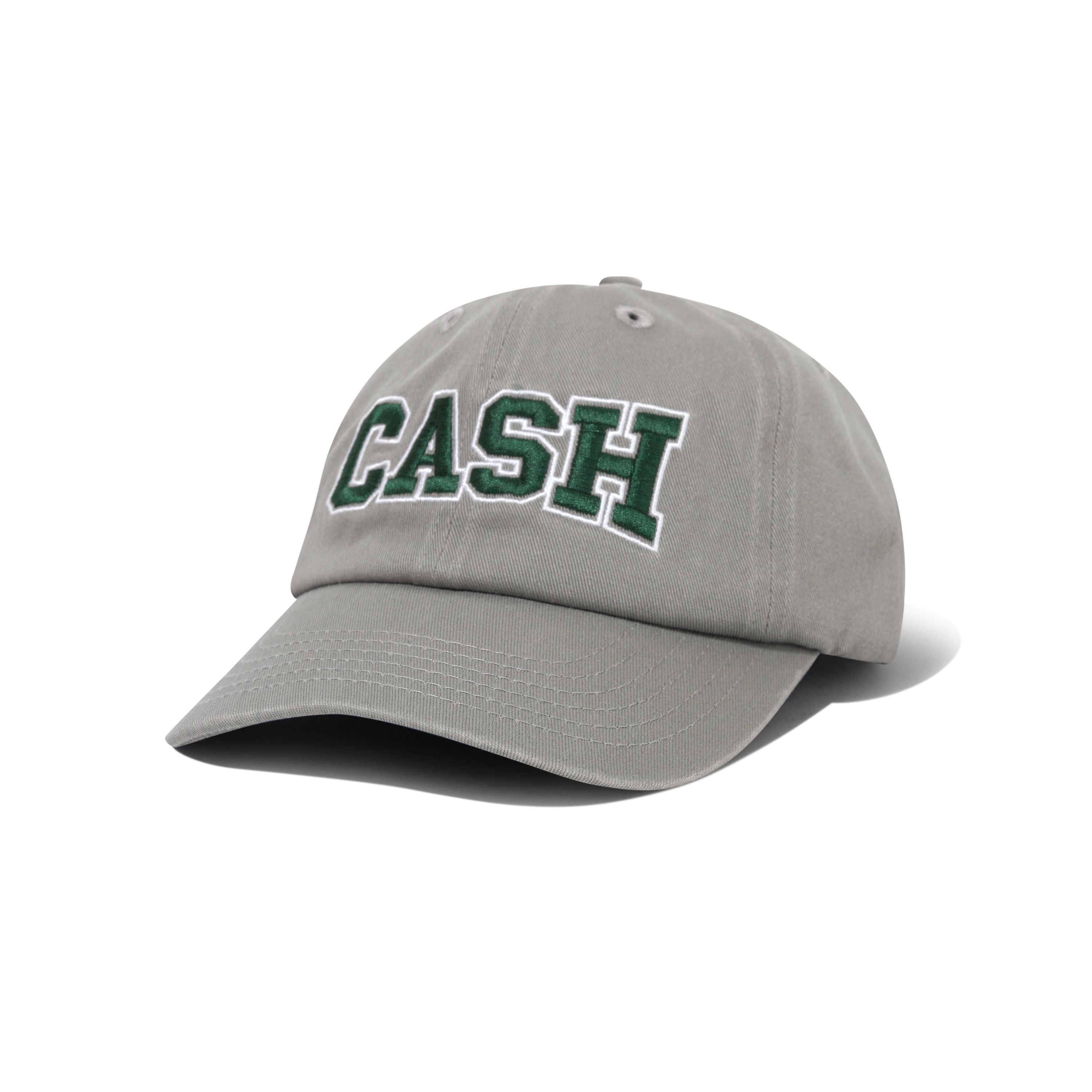 Cash Only - Campus 6 Panel Cap - Washed Grey