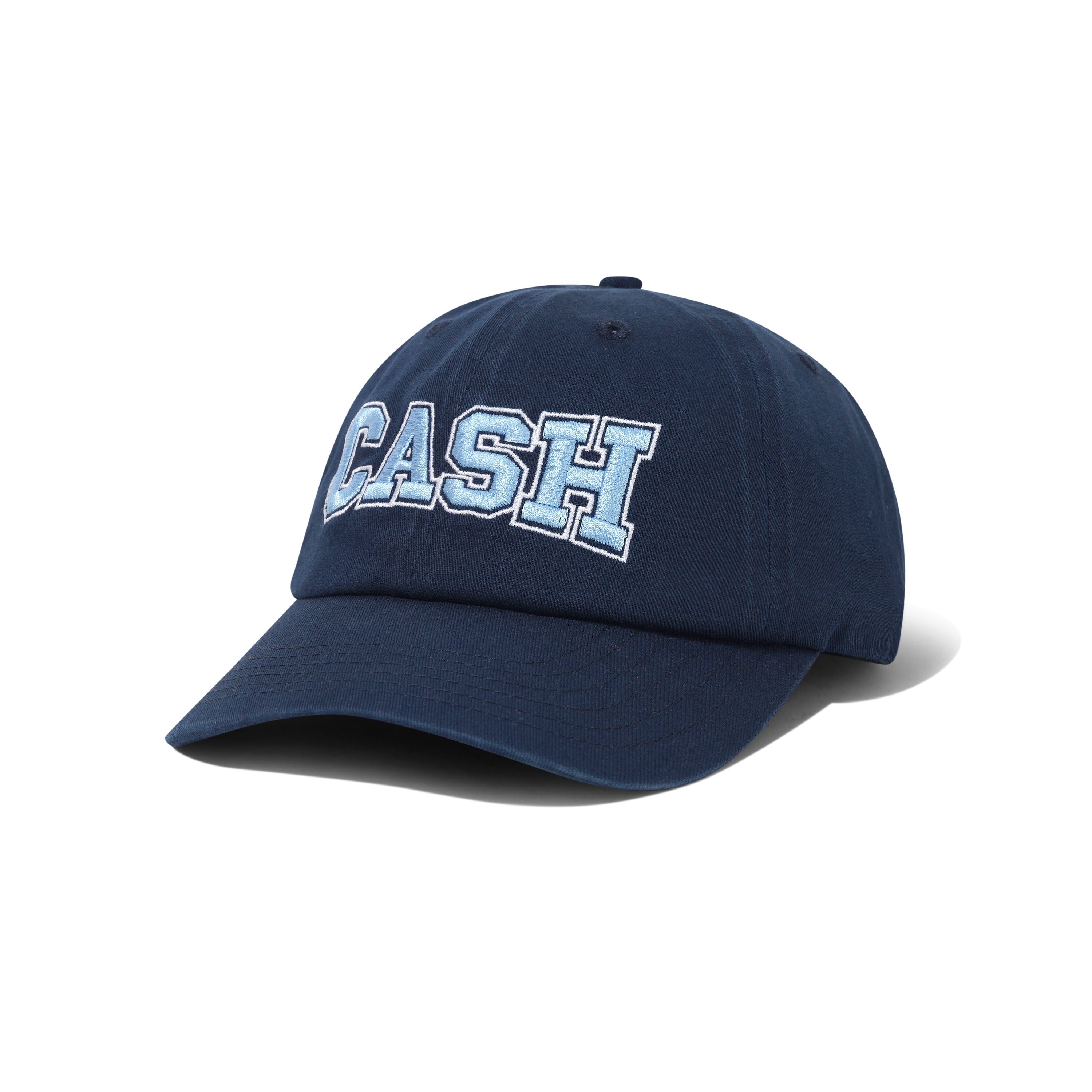 Cash Only - Campus 6 Panel Cap - Washed Navy