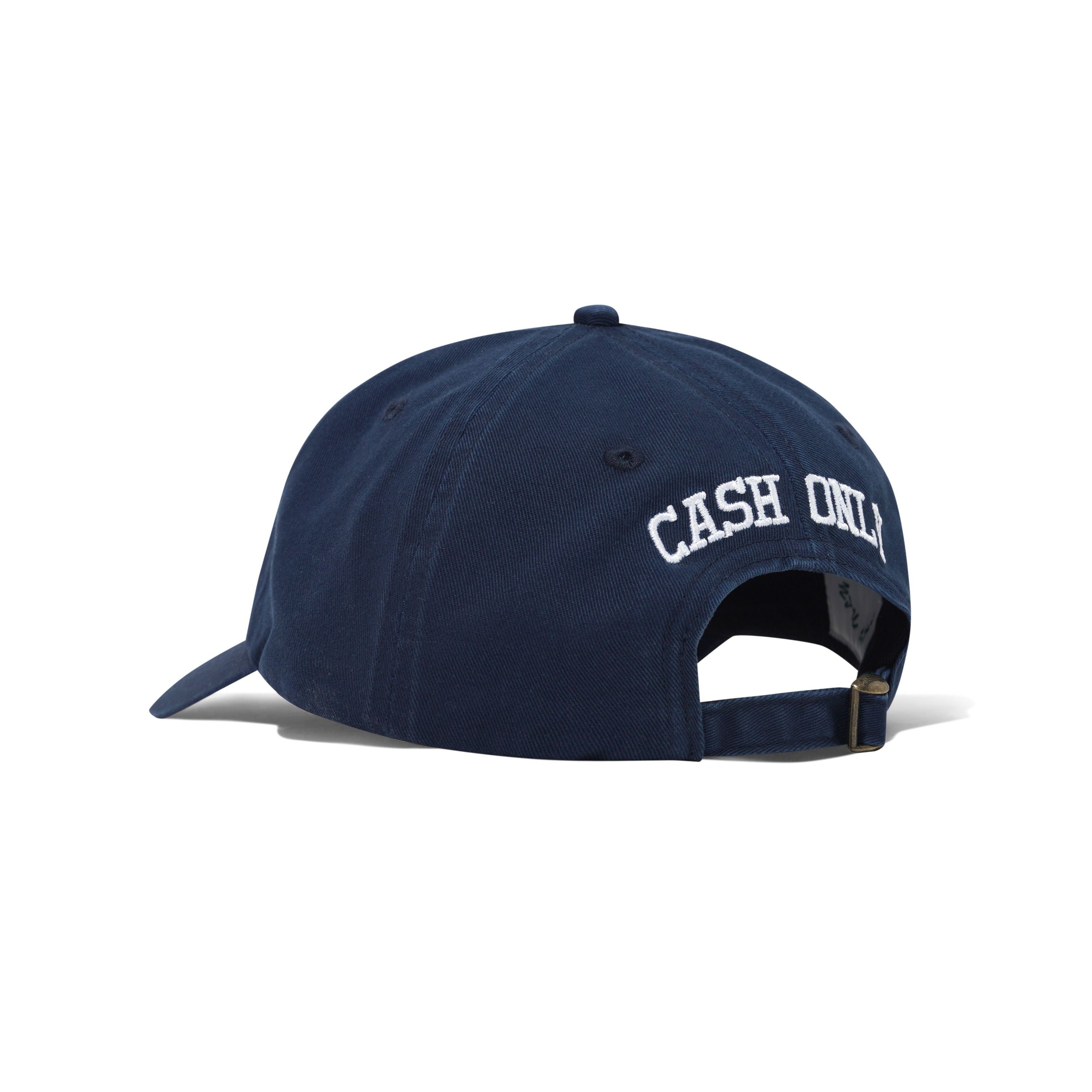 Cash Only - Campus 6 Panel Cap - Washed Navy