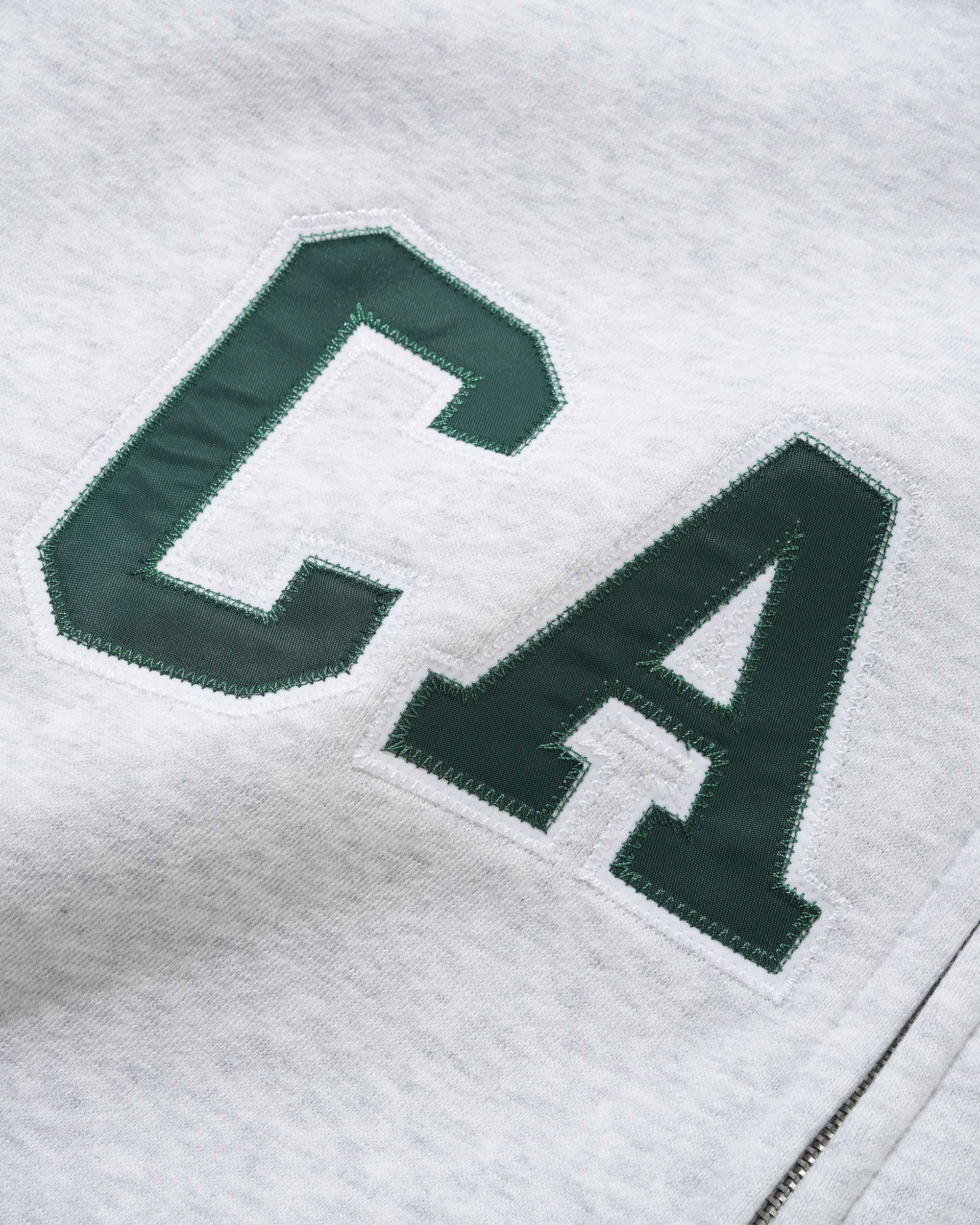 Cash Only - Campus Applique Zip-Thru Hood - Ash
