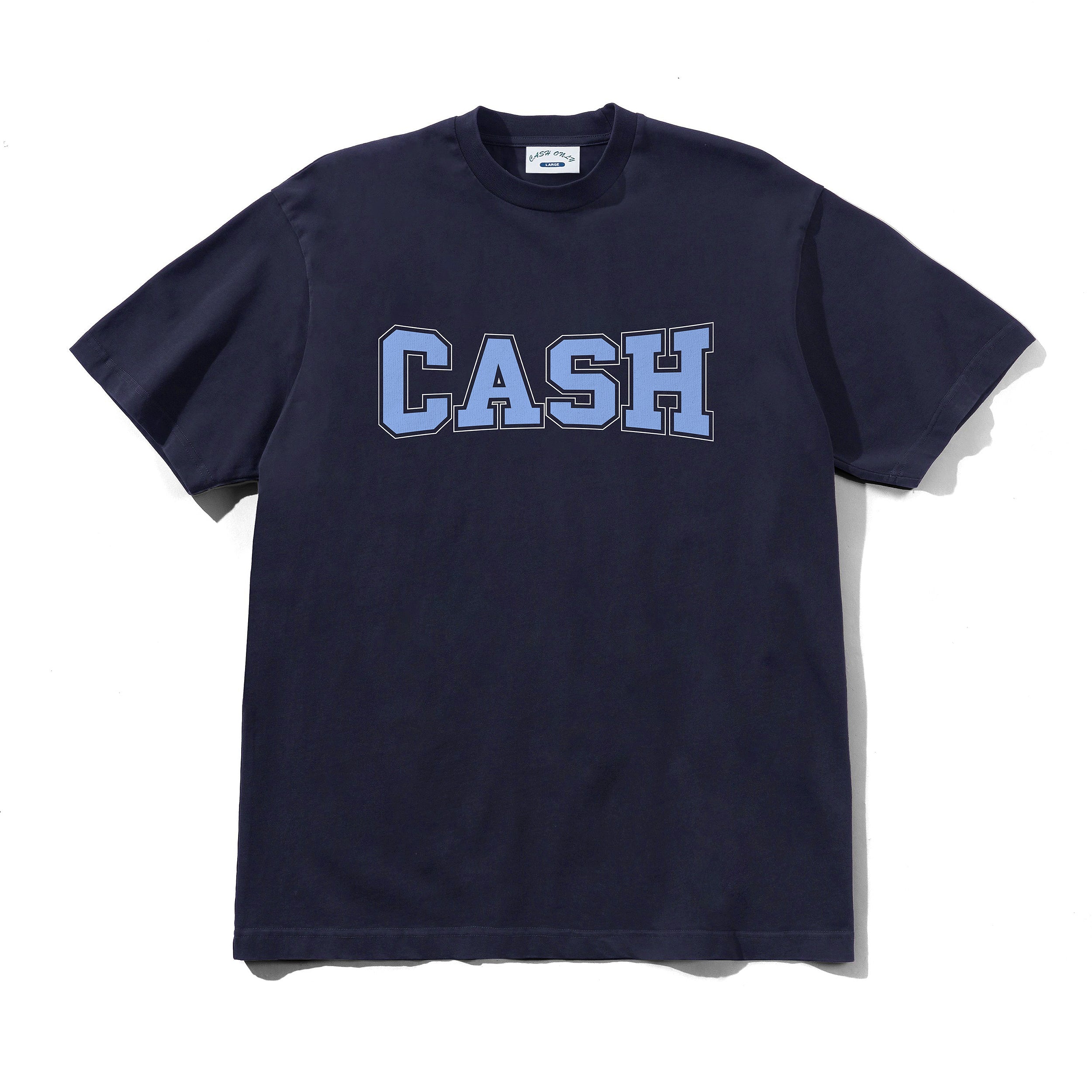 Cash Only - Campus Tee - Washed Navy