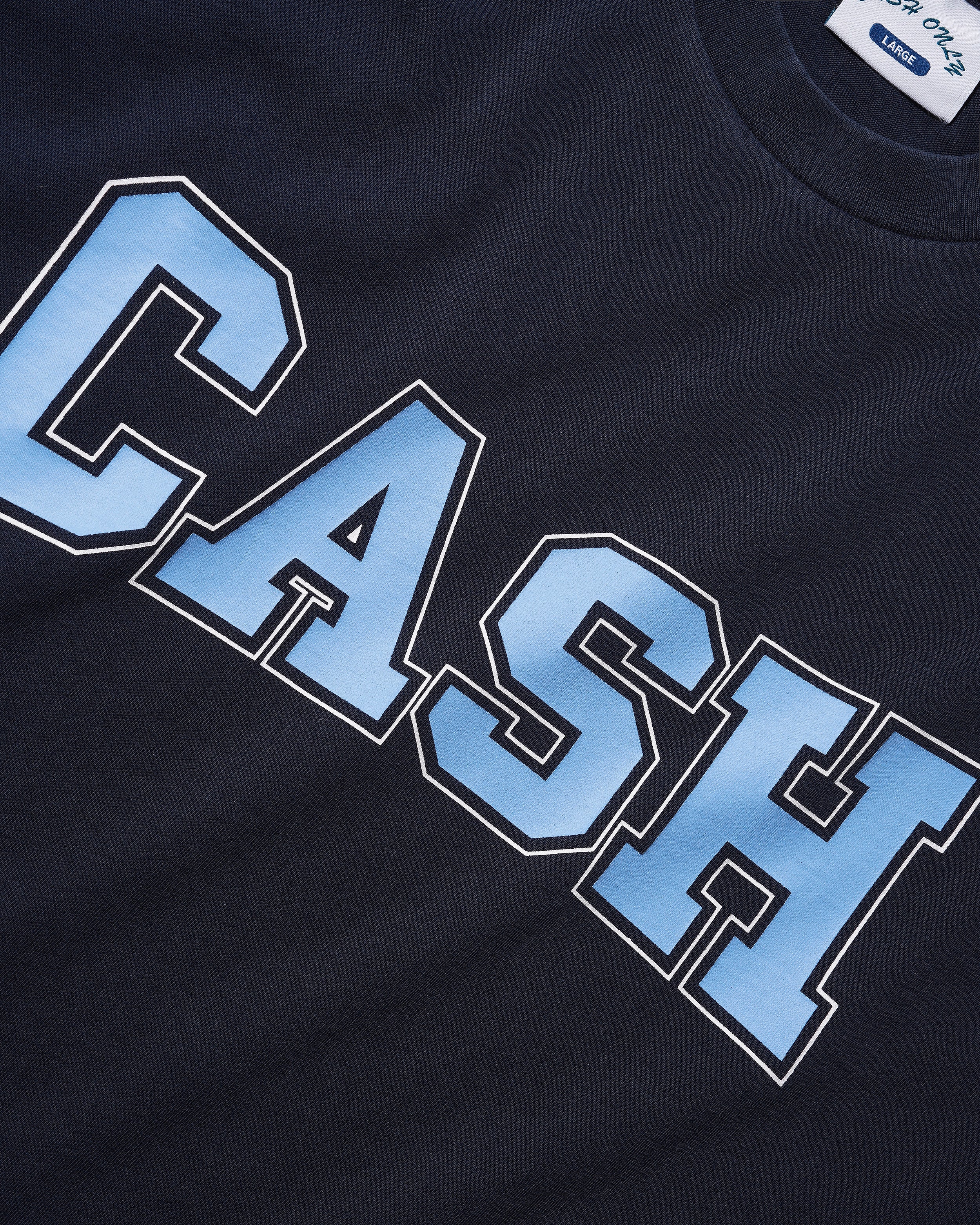 Cash Only - Campus Tee - Washed Navy