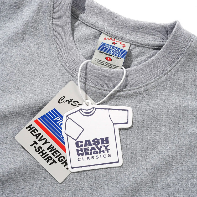 Cash Only - Heavy-Weight Tee - Heather Grey