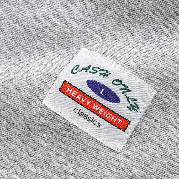 Cash Only - Heavy-Weight Tee - Heather Grey