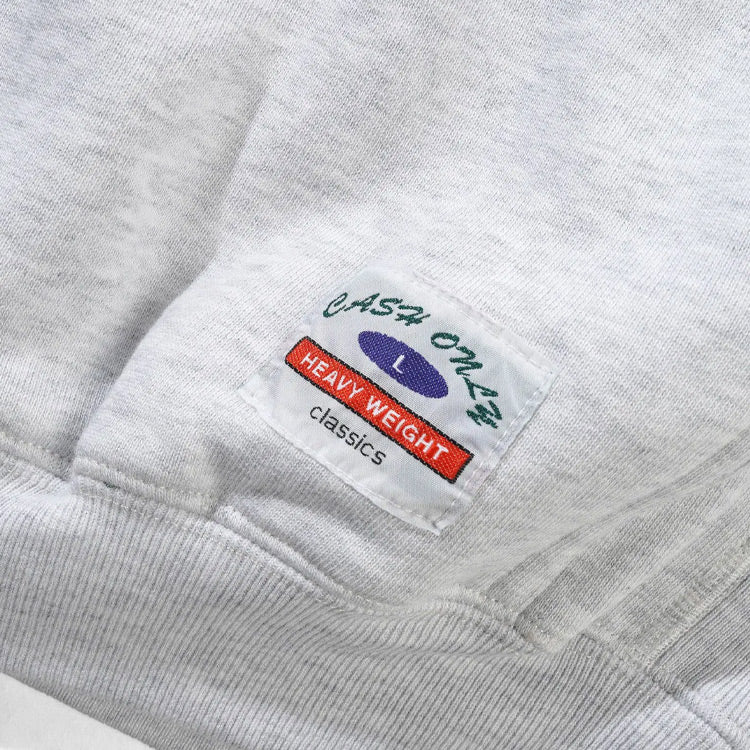 Cash Only - Heavy-Weight Zip-Thru Hood - Ash