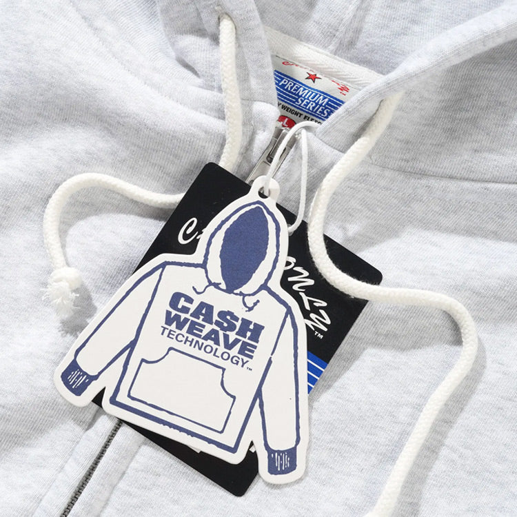 Cash Only - Heavy-Weight Zip-Thru Hood - Ash