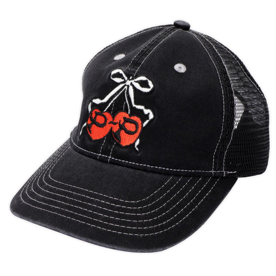 Pass~Port  - Cherries Leagues Trucker - Washed Black