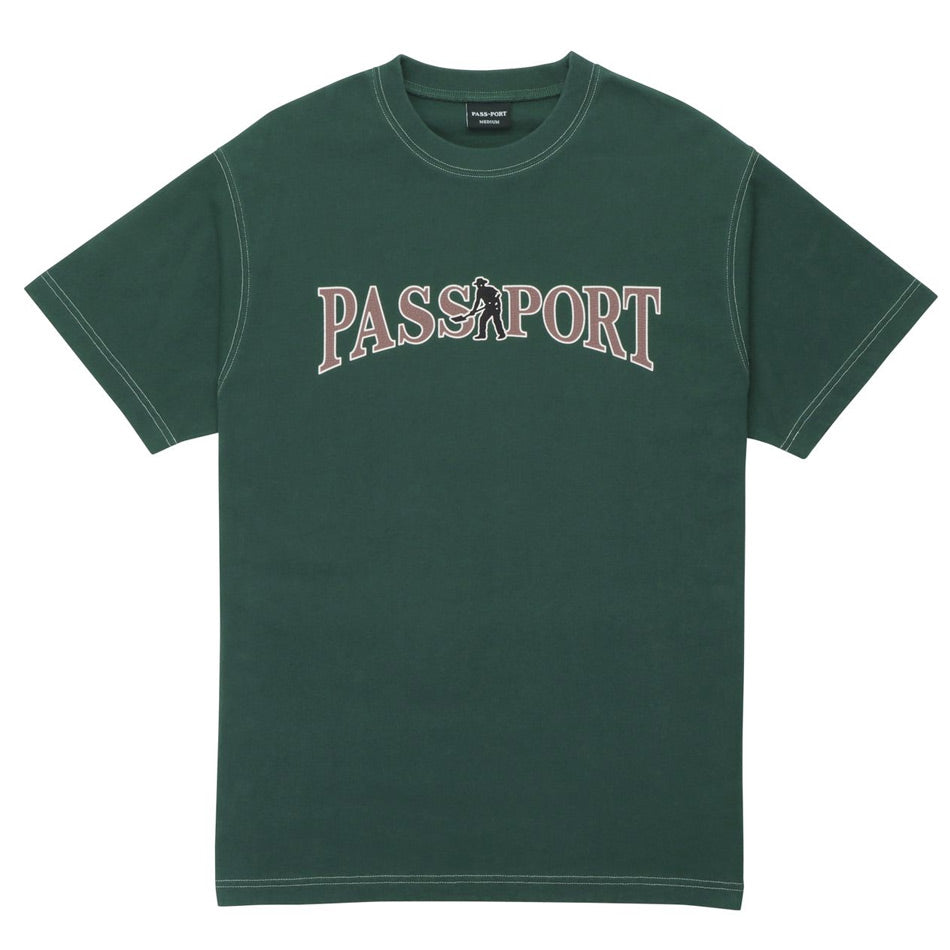 Pass~Port - Official Contrast Tee - Washed Forest Green