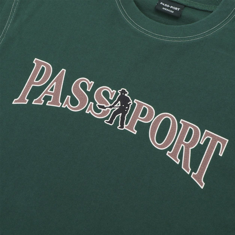 Pass~Port - Official Contrast Tee - Washed Forest Green