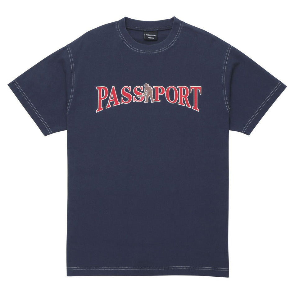 Pass~Port - Official Contrast Tee - Washed Navy