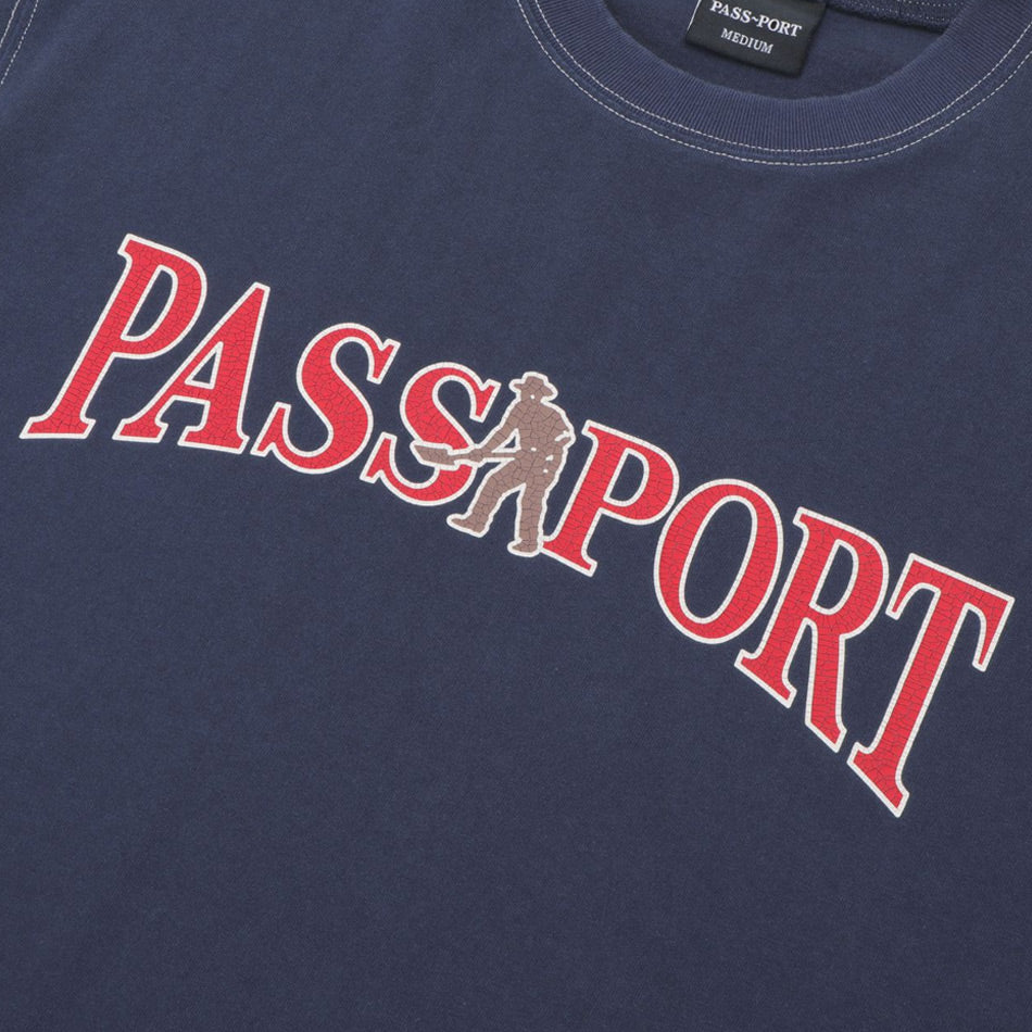 Pass~Port - Official Contrast Tee - Washed Navy