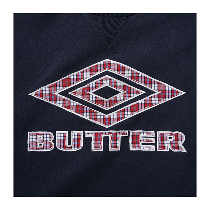 Butter Goods x Umbro - Diamond Applique Crewneck - Navy