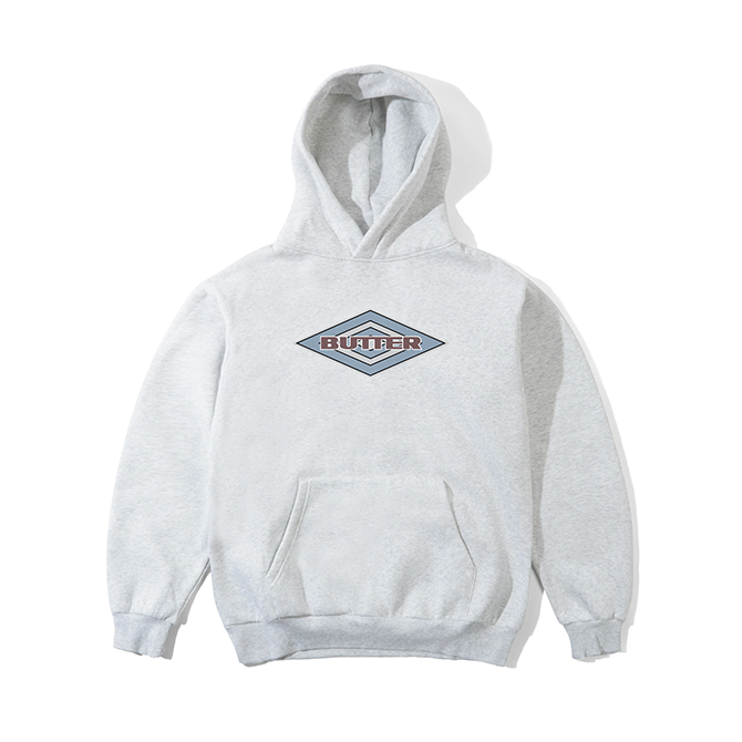 Butter Goods x Umbro - Diamond Logo Pullover Hood - Ash