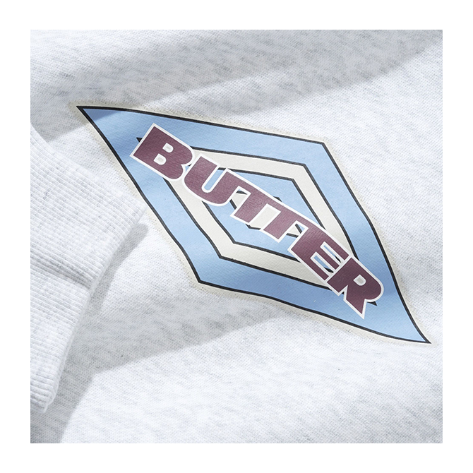 Butter Goods x Umbro - Diamond Logo Pullover Hood - Ash