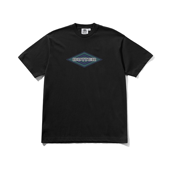 Butter Goods x Umbro - Diamond Logo Tee - Black