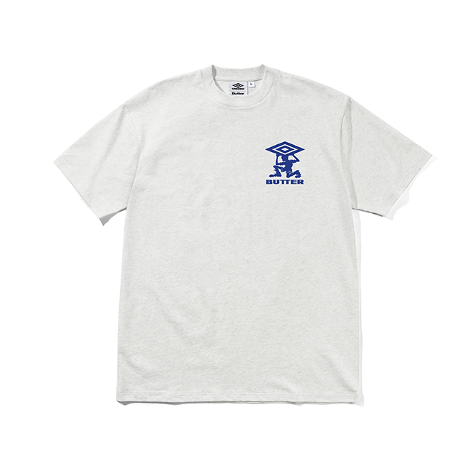 Butter Goods x Umbro - Diamond Terrain Tee - Ash