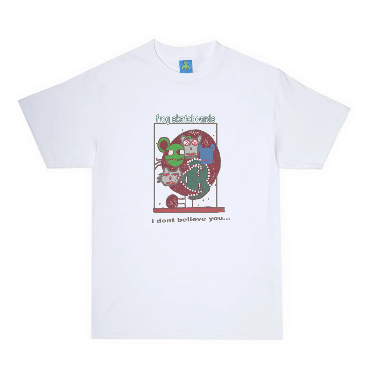 Frog - I Don't Believe You Tee - White