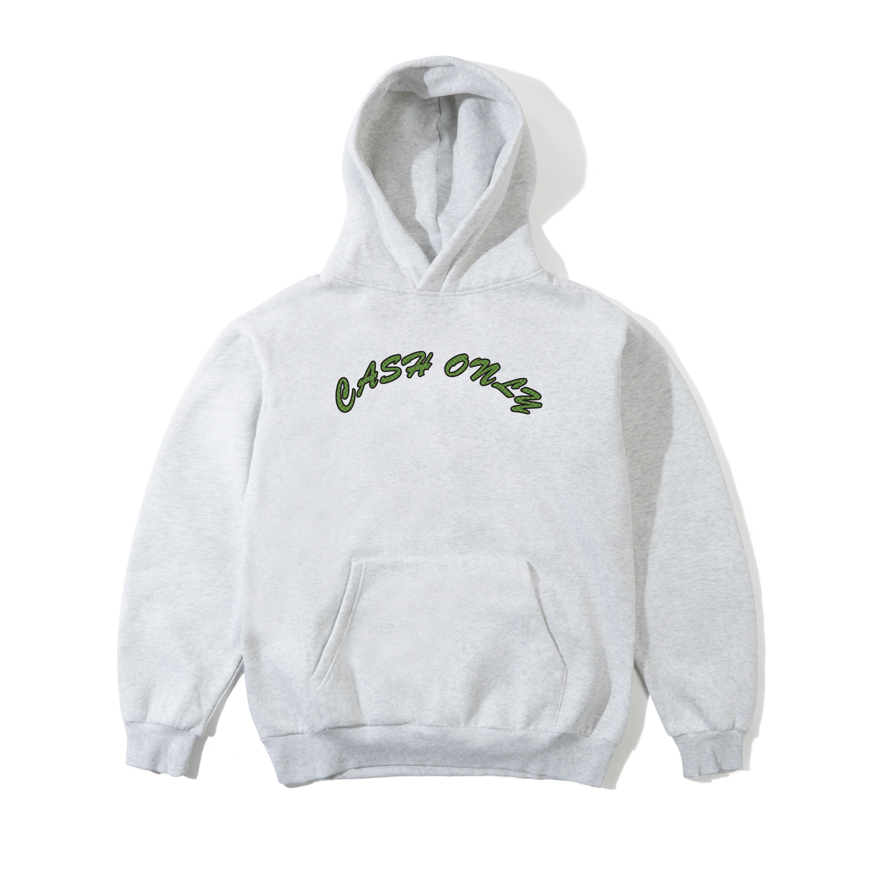 Cash Only - Grid Logo Pullover Hood - Ash