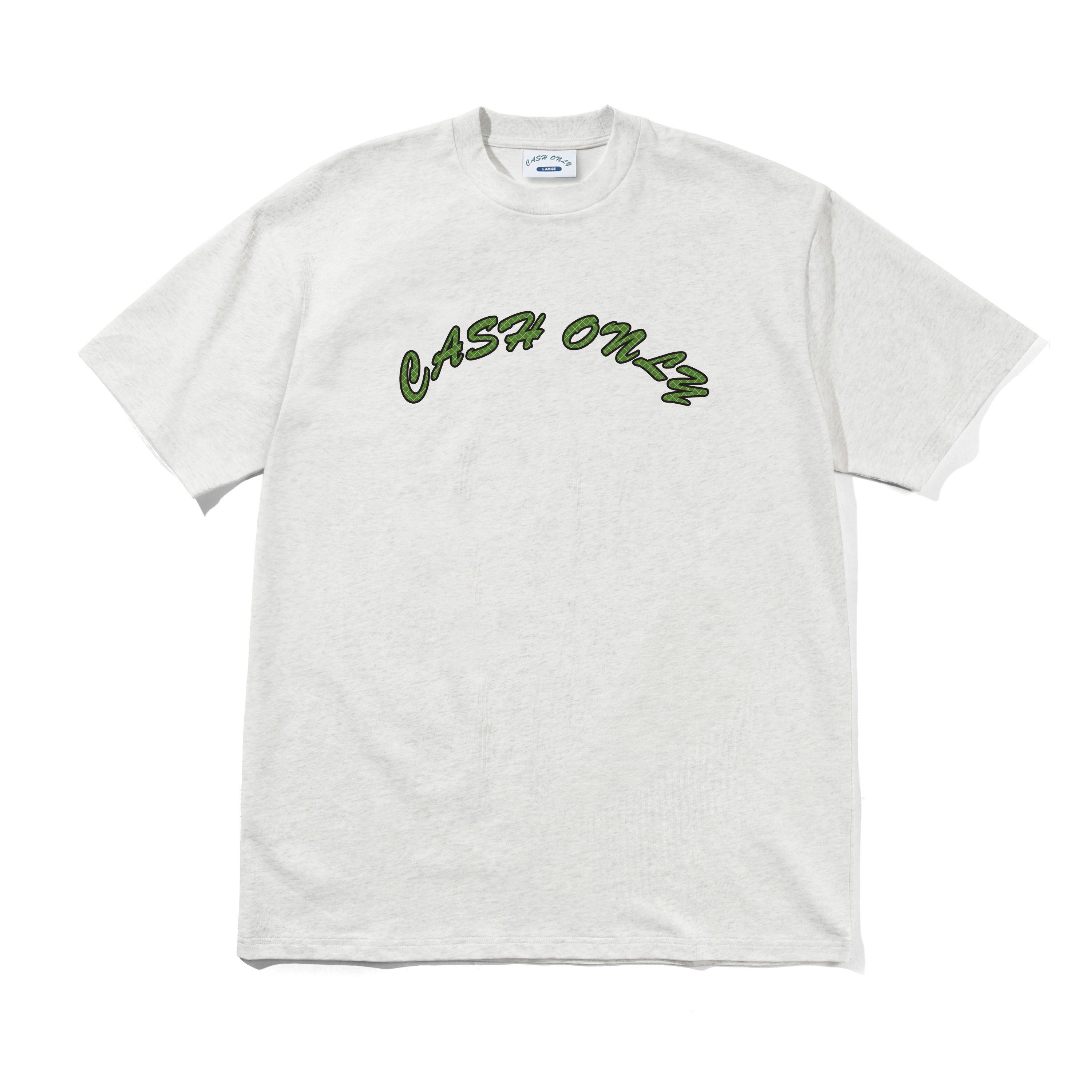 Cash Only - Grid Logo Tee - Ash