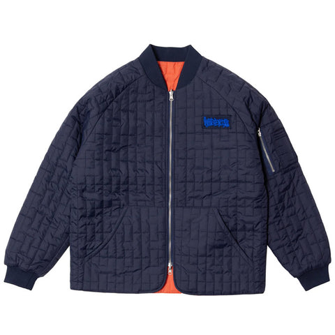 Hoddle - Reversible Bomber Jacket - Navy/Orange