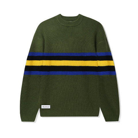 Butter Goods - Stripe Knitted Sweater - Ivy