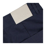 Candice - Canvas Pleated Pants - Navy