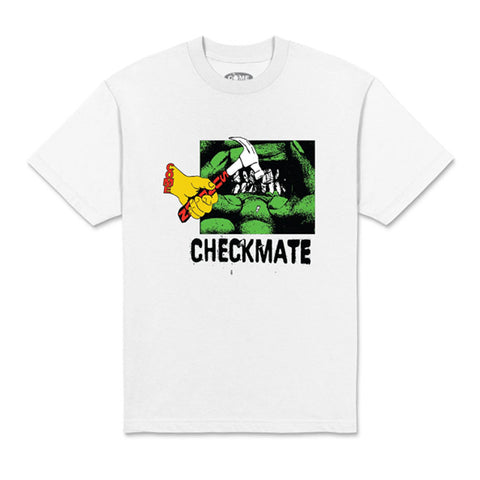 Come Sundown - Check Mate Tee - White