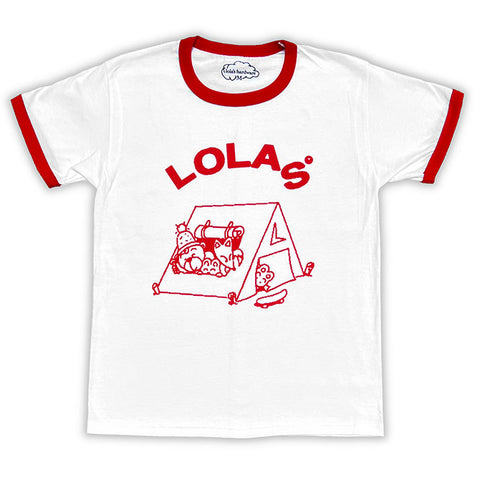 Lola's Hardware - Camper Ringer Tee - White/Red