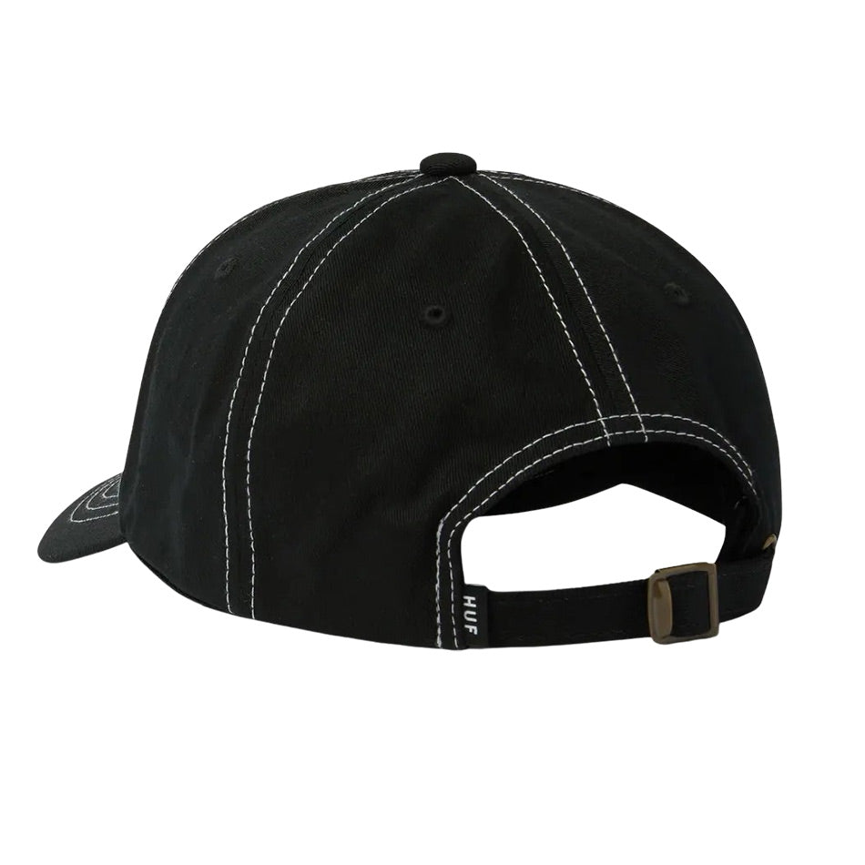 HUF - Arch 6 Panel Cap - Black - Hemley Skateboarding