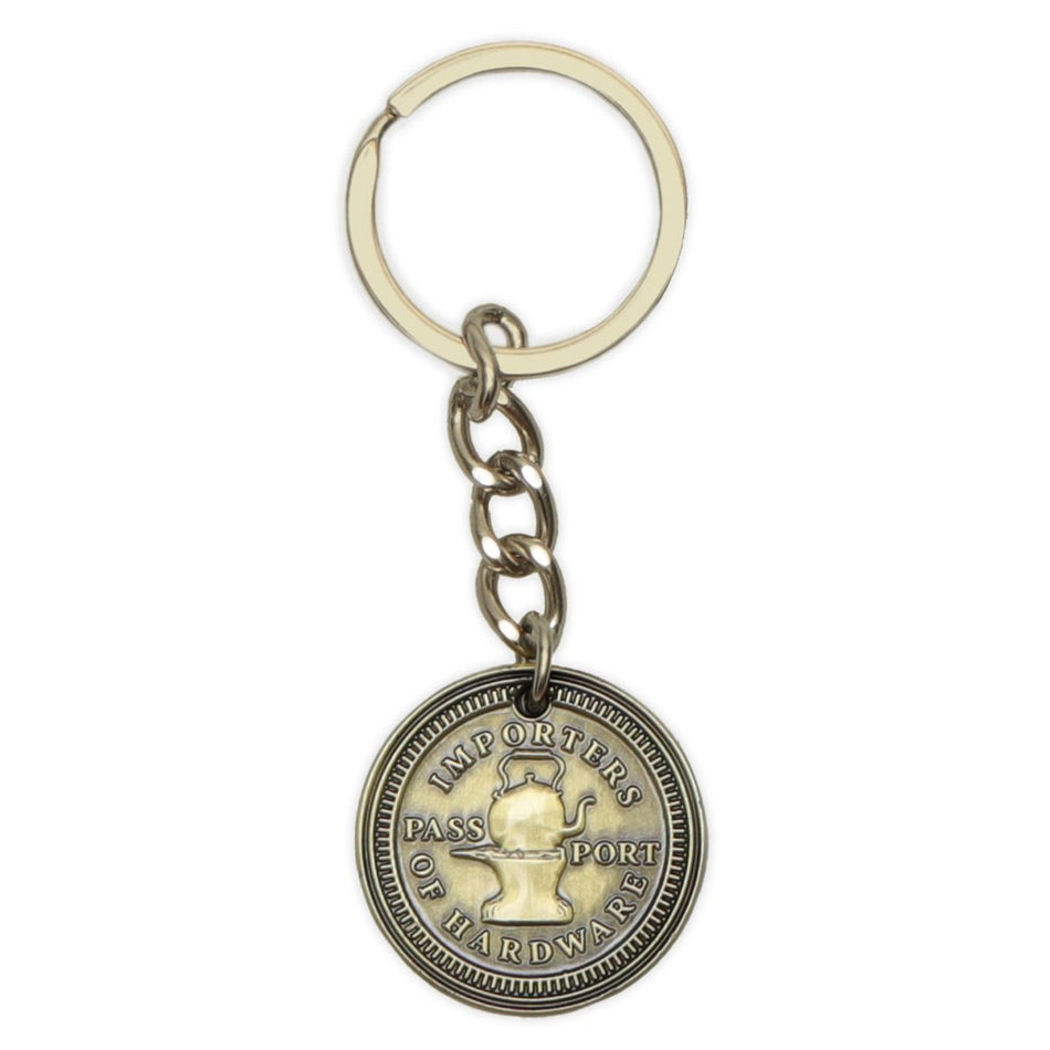 Pass~Port - Importer Keychain - Antique Brass