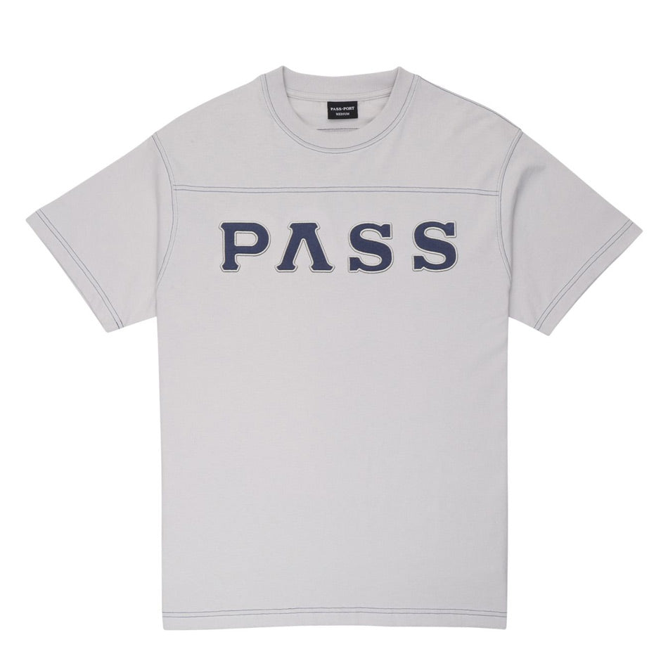 Pass~Port - Letterhead Panel Tee - Oyster Grey