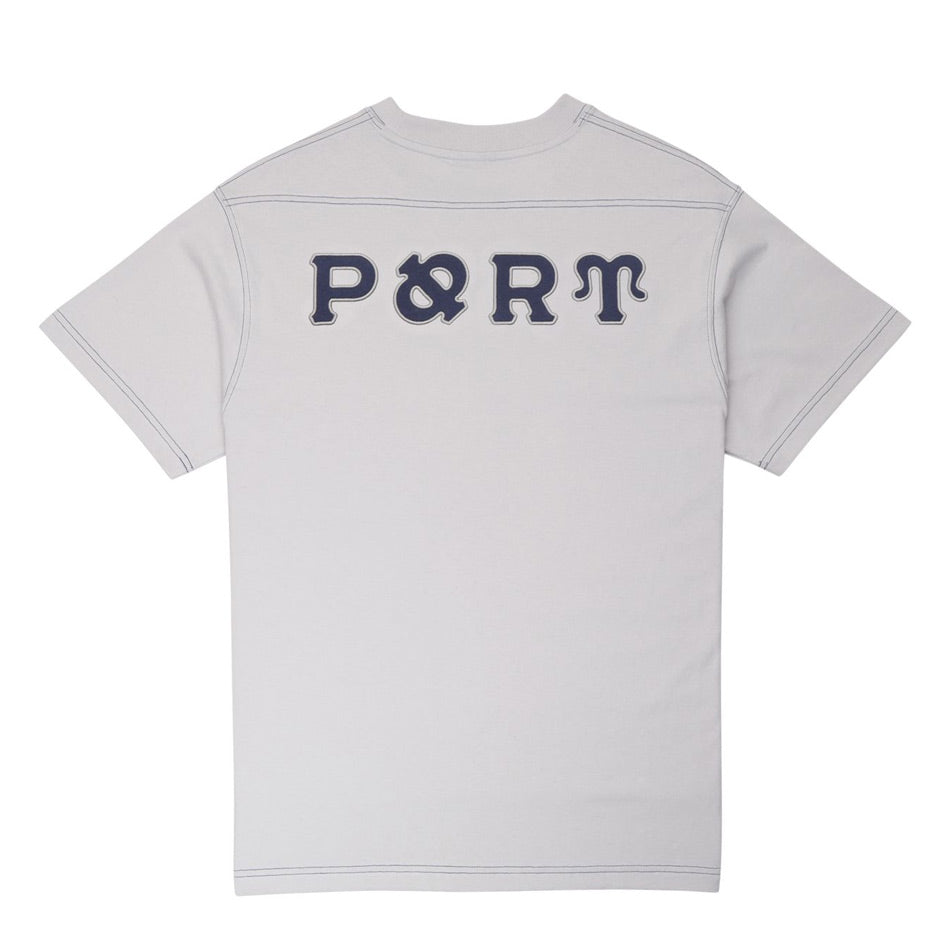 Pass~Port - Letterhead Panel Tee - Oyster Grey
