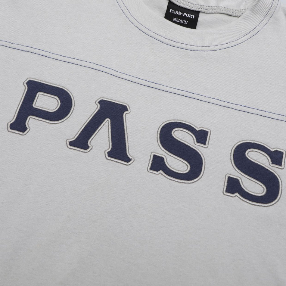 Pass~Port - Letterhead Panel Tee - Oyster Grey