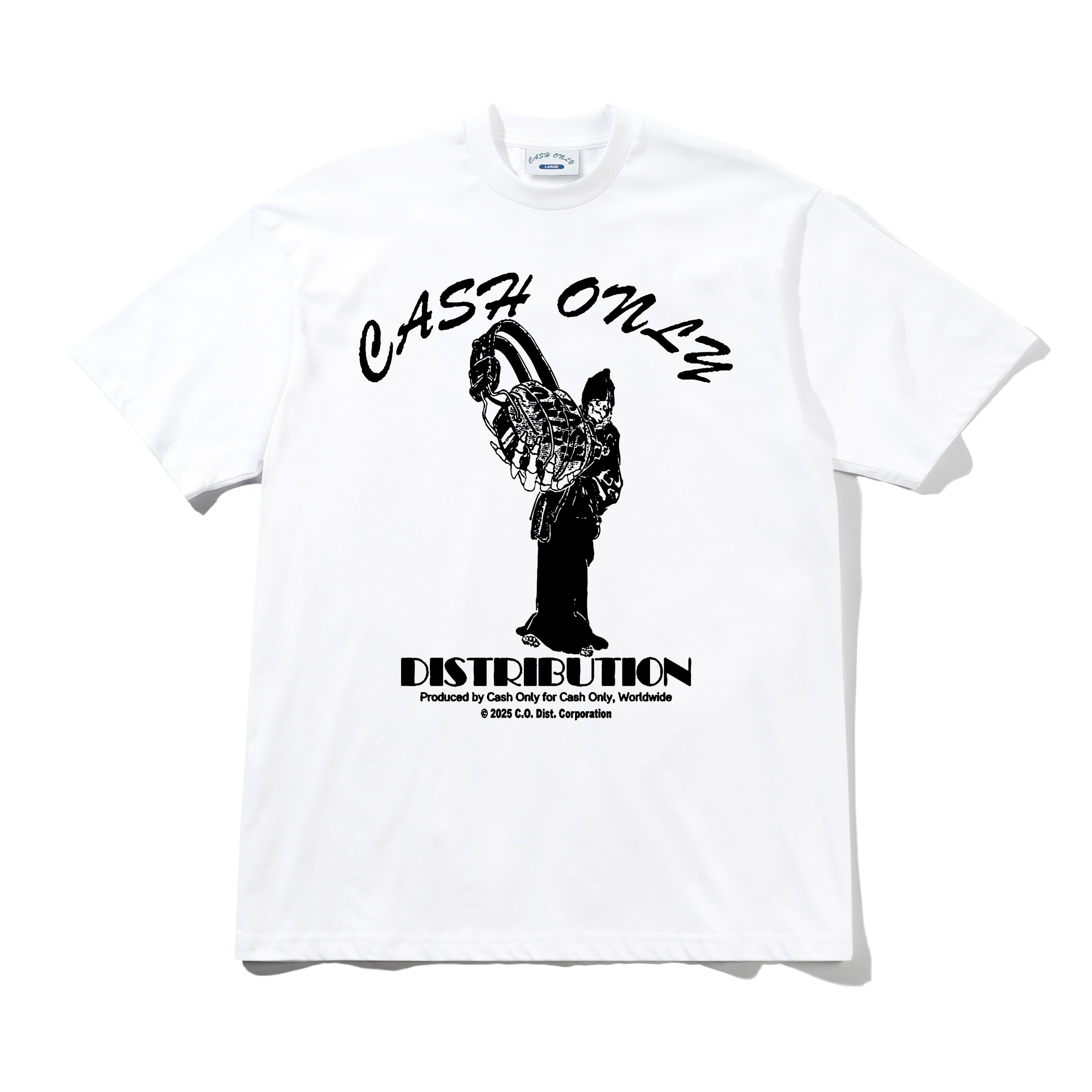Cash Only - Listen Tee - White