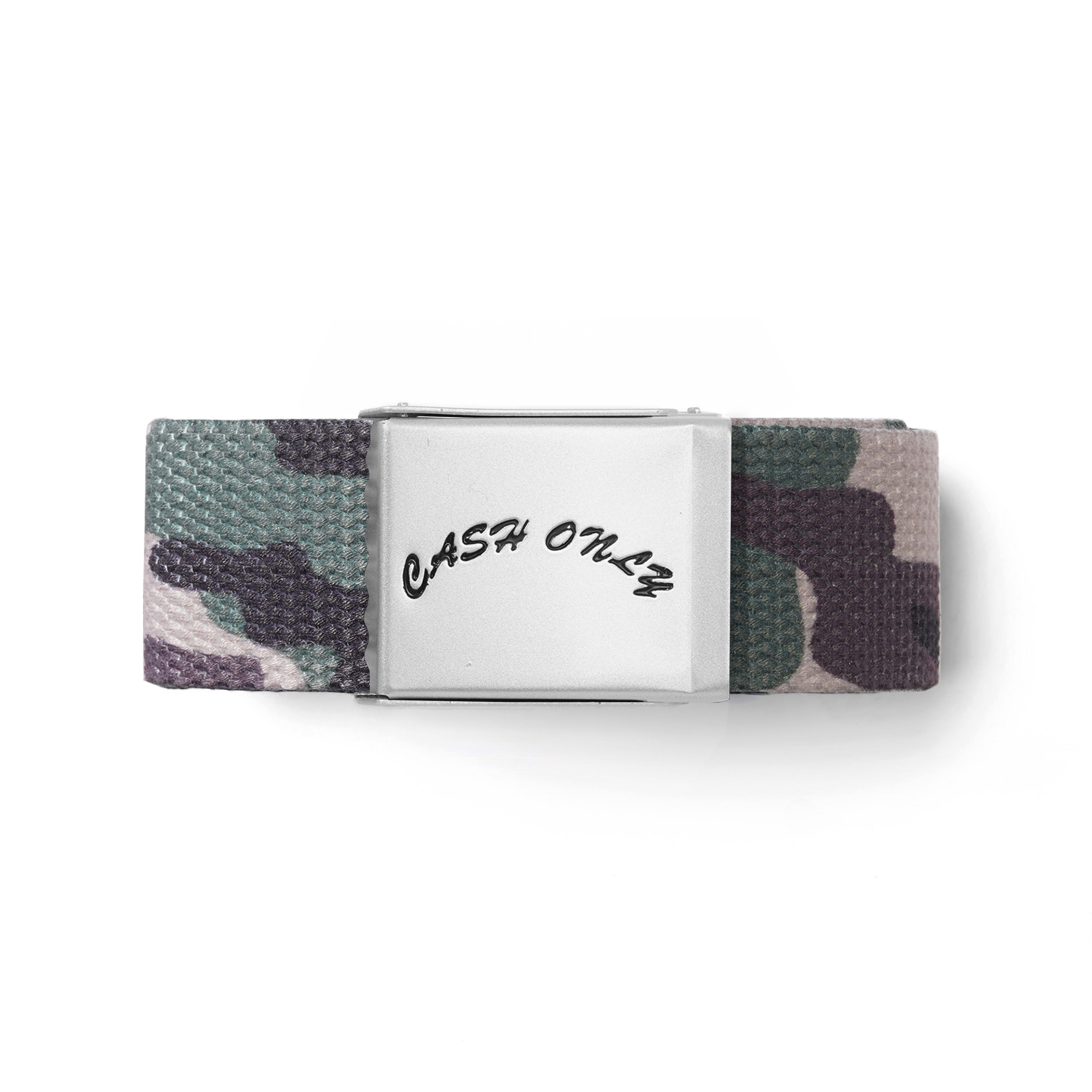 Cash Only - Logo Web Belt - Camo