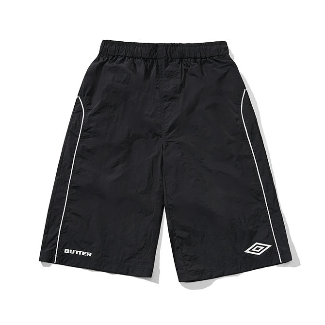 Butter Goods x Umbro - Long Track Shorts - Black