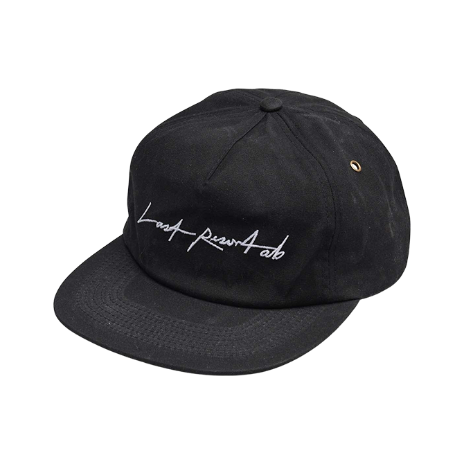 Last Resort AB - Low Crown 5 Panel Cap - Black