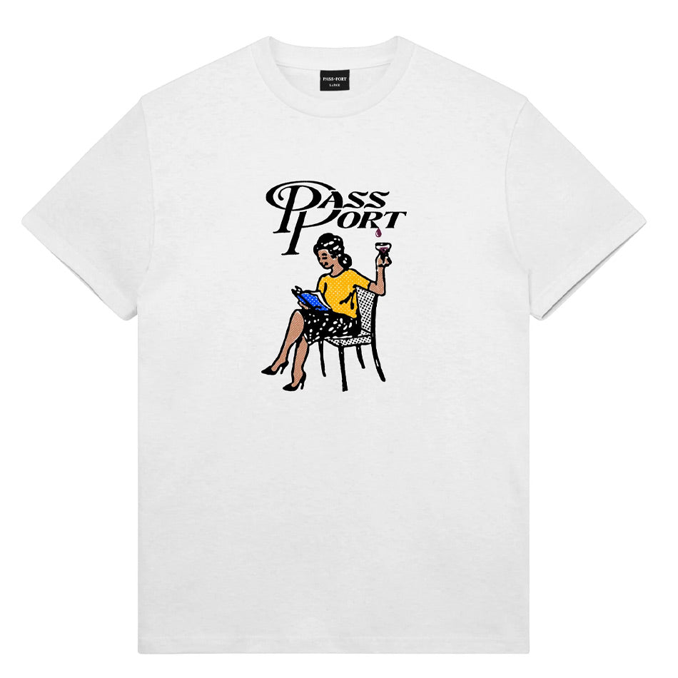 Pass~Port - Minimal Output Tee - White