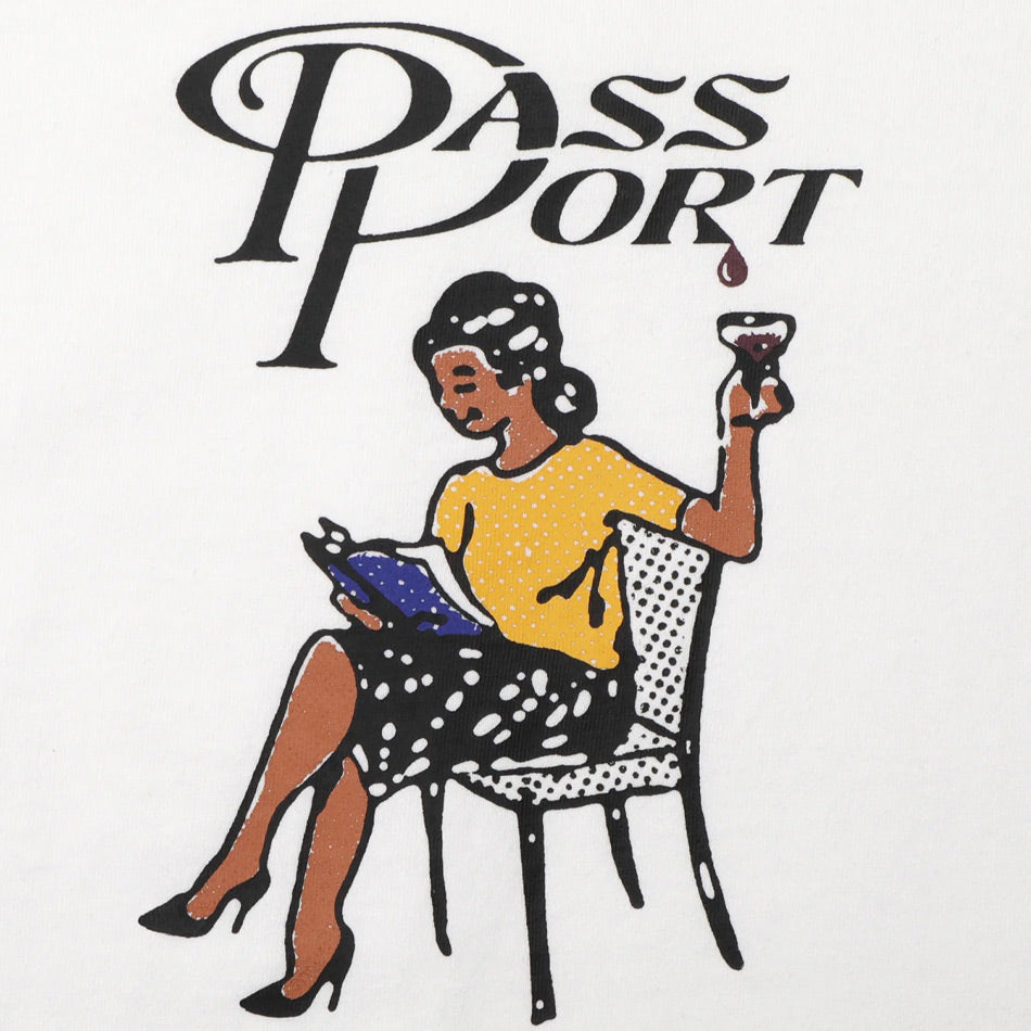Pass~Port - Minimal Output Tee - White